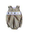 FLEUR DE LIS EMBROIDERED BOY BUBBLE