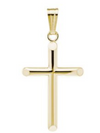 14K Cross Necklace P598A