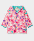 COLORFUL HEARTS COLOR CHANGING RAINCOAT