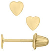 14K GOLD HEART EARRINGS