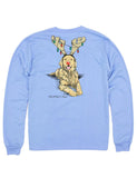 LONG SLEEVE GOLDEN HOLIDAY LIGHT BLUE SHIRT