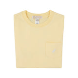 CARTER CREWNECK BELLPORT BUTTER YELLOW WITH WORTH AVENUE WHITE STORK