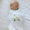 SOUTHERN MAGNOLIA BABY MUSLIN SWADDLE BLANKET