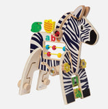 SAFARI ZEBRA ACTIVITY TOY