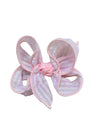 SEERSUCKER KNOT BOW CLIP-LIGHT PINK