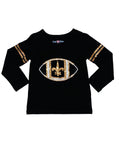 LONG SLEEVE FLEUR DE LIS SAINTS SEQUIN SHIRT