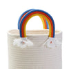 RAINBOW HANDLE ROPE BASKET