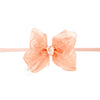 LIGHT CORAL WATERPROOF HEADBAND BOW