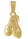 14K GF BALLET SLIPPERS PENDANT