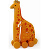 GIRAFFE MOMMY / BABY WOODEN ROLLER