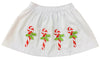 CANDY CANE EMBROIDERED SKIRT