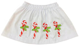 CANDY CANE EMBROIDERED SKIRT