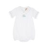 SHORT SLEEVE BILTMORE BUBBLE WORTH AVENUE WHITE WITH GOLF CART EMBROIDERY