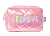 PINK METALLIC SLEEPOVER POUCH