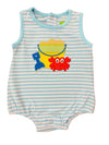 APPLIQUE BEACH BUCKET BOY ROMPER