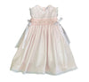 LULU BEBE GABY LIGHT PINK SMOCKED GEO DRESS