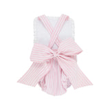 SALLY SUNSUIT WORTH AVENUE WHITE & PINCKNEY PINK STRIPE WITH WORTH AVENUE WHITE EYELET