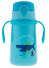 STEPHEN JOSEPH INSULATED SHARK STAINLESS STEEL BOTTLE WITH WEIGHTED STRAW