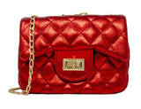 CLASSIC METALLIC MINI BAG-RED