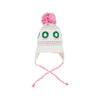 PARRISH POM POM HAT - PALMETTO PEARL WITH HAMPTONS HOT PINK & WREATHS