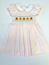 LULU BEBE PUMPKIN SMOCKED WAIST DRESS