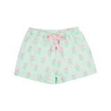 SHIPLEY SHORTS - FLOWERS FOR FRIENDS (SEAFOAM) WITH PALM BEACH PINK