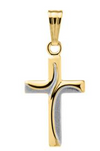 14K GF 2- TONE CROSS P706A