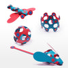 18 PIECE CLIXE FLAMINGO AND TURQ SET