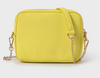 GIRLS YELLOW QUILTED FAUX LEATHER BAG