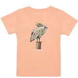 PELICAN SHORT SLEEVE MELON HEATHER SHIRT