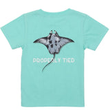 MANTA RAY SHORT SLEEVE SEAFOAM SHIRT