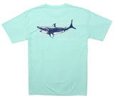 PERFORMANCE TEE SHORT SLEEVE TOP SHARK SEAFOAM