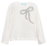 GIRL EMBROIDERED T- SHIRT WITH BOW