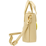 LEATHER TOTE BAG- GOLD