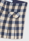 CHECKED PLEATED SHORTS