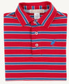 PRIM AND PROPER POLO RICHMOND RED , WOOD BOAT BLUE , AND BUCKHEAD BLUE STRIPE WITH WOOD BOAT BLUE STORK