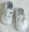 WHITE DOUBLE BUCKLE SHOE