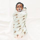 GIRAFFE AND ZEBRA SWADDLE SET