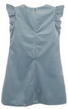 DELUXE VELVET SHIFT DRESS - BLUE