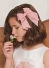 BOW HAIR CLIP - CORAL