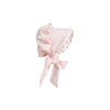 BELLEFAIRE BONNET - PLANTATION PINK WITH WORTH AVENUE WHITE EYELET