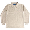 HARRY LONG SLEEVE POLO - OATMEAL