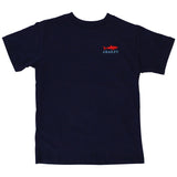 J BAILEY SHORT SLEEVE LOGO TEE - SHARK ON NAVY