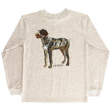 J. BAILEY LONG SLEEVE LOGO TEE - DOG ON OATMEAL