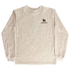 J. BAILEY LONG SLEEVE LOGO TEE - DOG ON OATMEAL