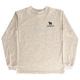 J. BAILEY LONG SLEEVE LOGO TEE - DOG ON OATMEAL
