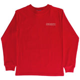 J. BAILEY LONG SLEEVE LOGO TEE - SANTA DOG ON RED