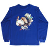 J. BAILEY LONG SLEEVE LOGO TEE - TURKEY ON ROYAL