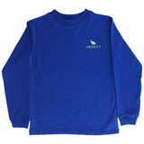 J. BAILEY LONG SLEEVE LOGO TEE - TURKEY ON ROYAL