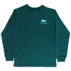 J. BAILEY LONG SLEEVE LOGO TEE - TUNA ON TEAL